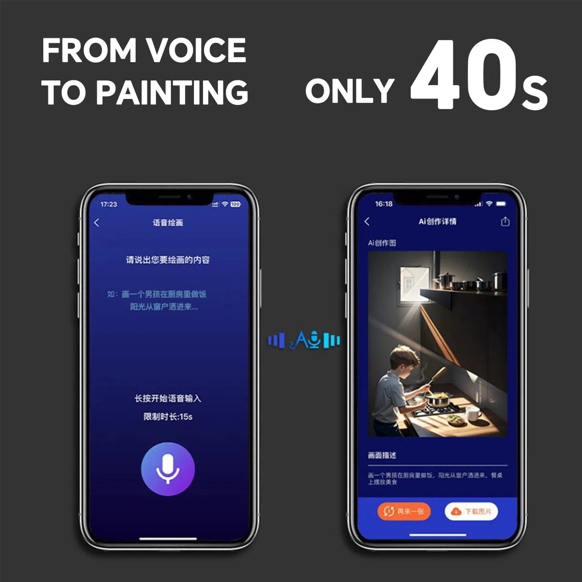 Penna Digitale a Sincronizzazione in Tempo Reale, Convertitore di Scrittura a Mano in Testo sul Telefono, Penna Intelligente Controllata a Voce per Note e Disegno Gray-Black