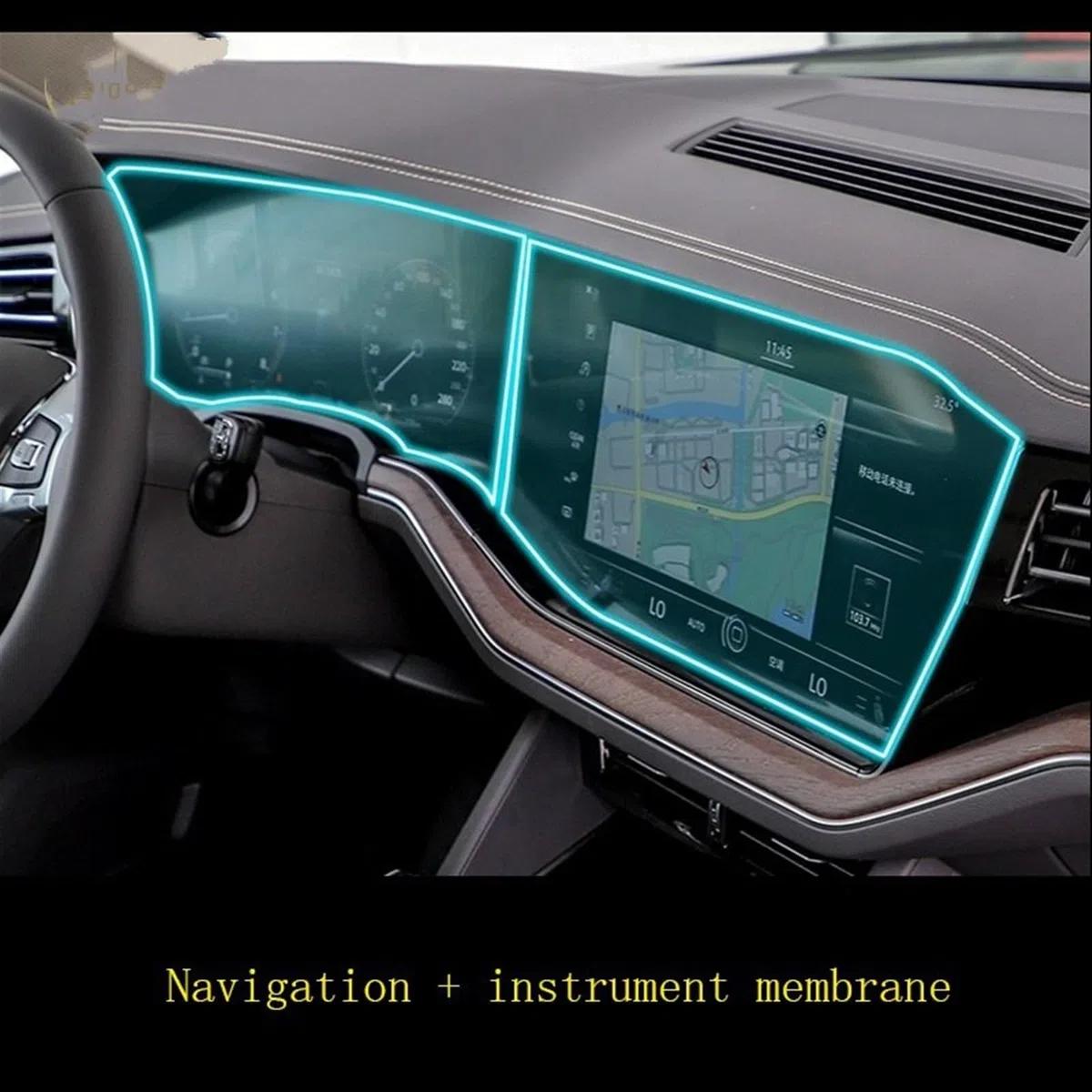 Compatibile con per Touareg 2019 2020 2021 2022 2023 Dispositivi Display Pellicola Protettiva Digital Cockpit Entertainment Navigation Protector Car GPS, Trova Oggetti e Accessori(color1)