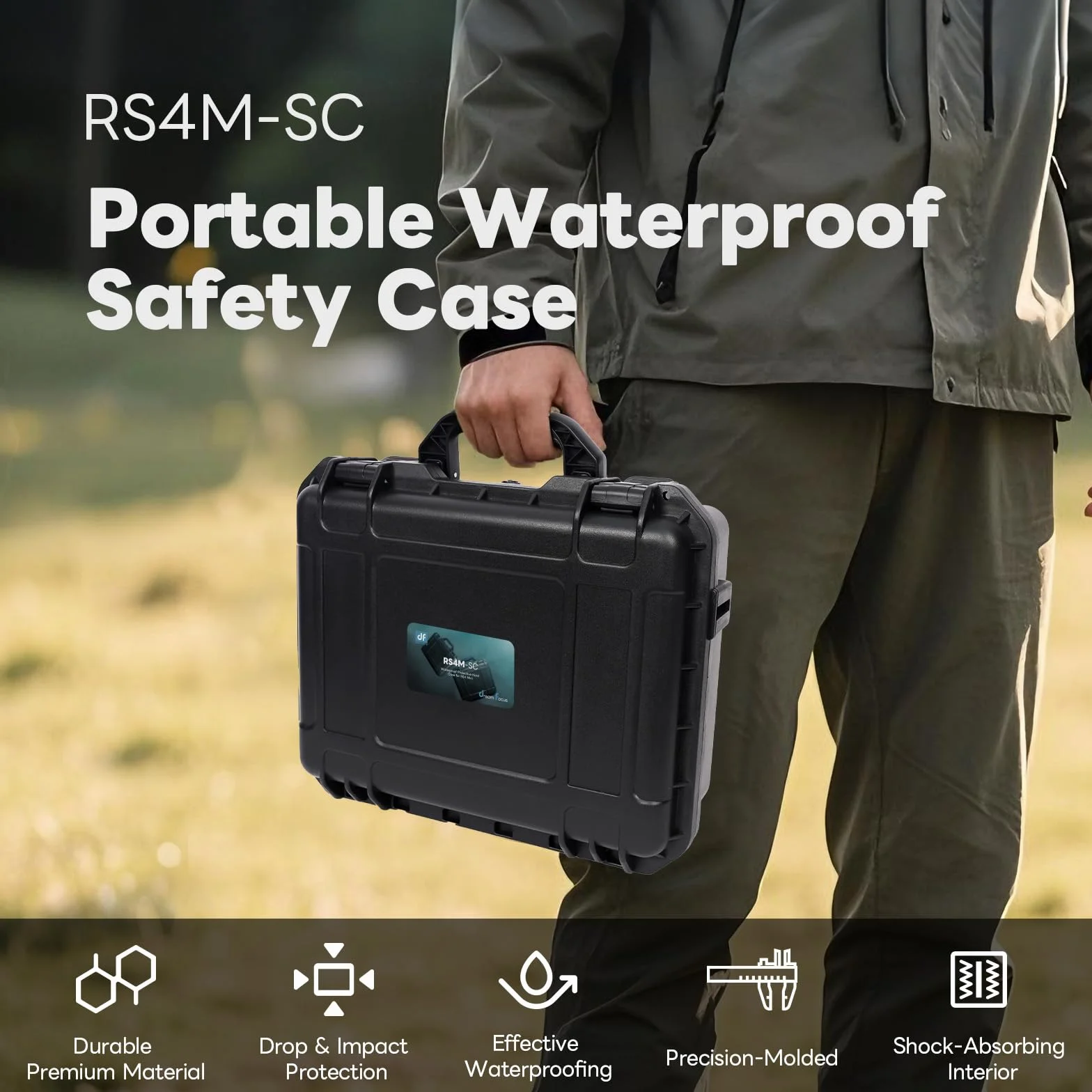 RS 4 Mini custodia, custodia rigida impermeabile da trasporto borsa a tracolla da viaggio per DJI Ronin RS4 Mini RS3 mini stabilizzatore cardanico e accessori