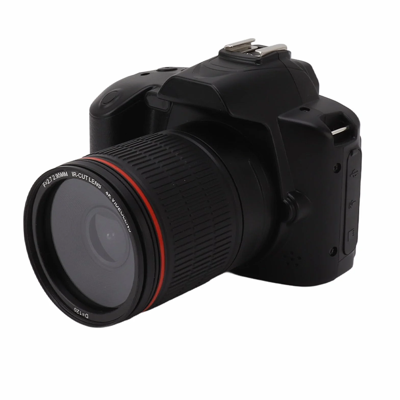 Fotocamera Reflex Digitale con Obiettivo 2,7-2,95 Mm, Fotocamera Digitale WiFi con Schermo IPS da 3,0 Pollici, Fotocamera per da 64 MP, Supporto Zoom 16X, Visione Notturna