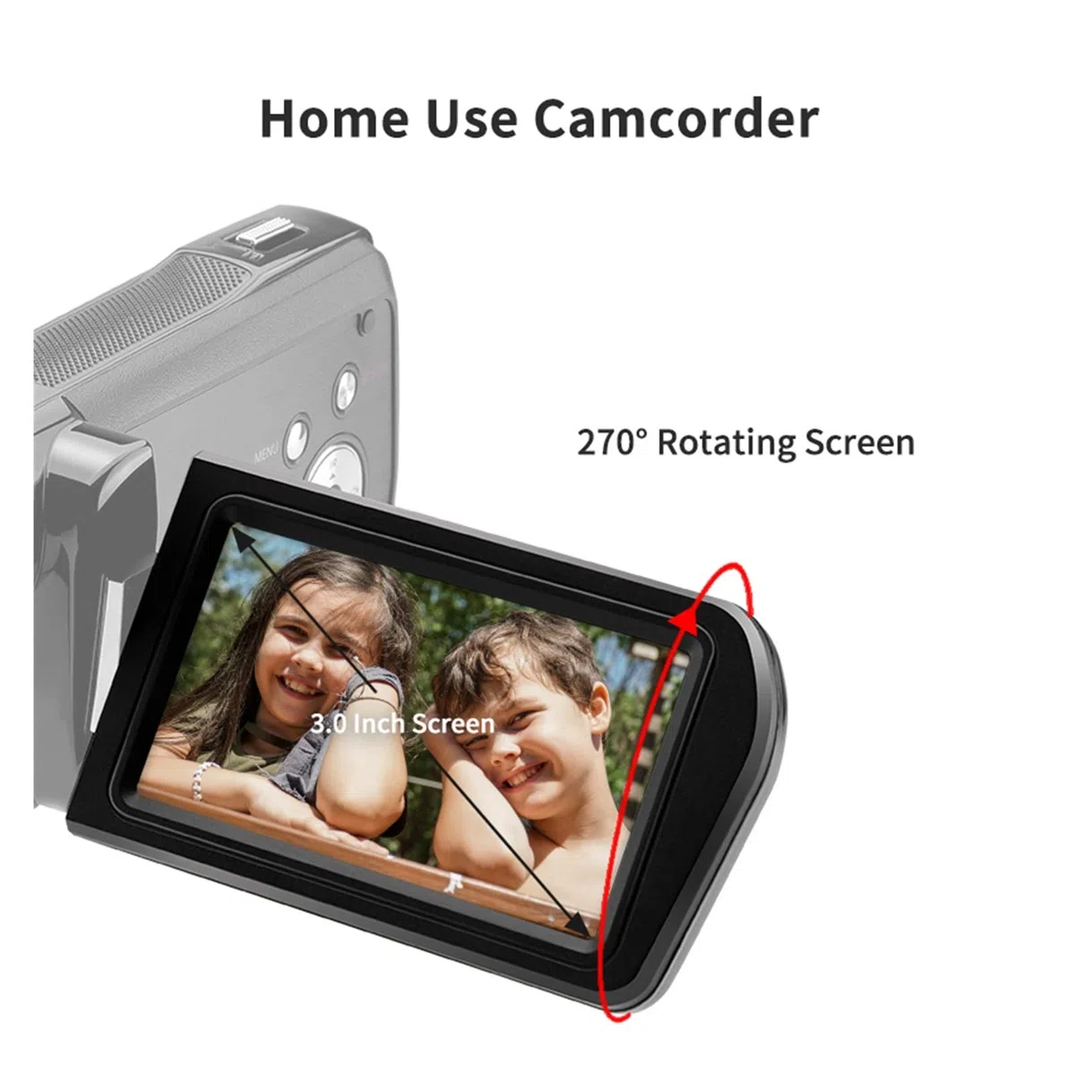 Videocamere 4K Vlog for Video Videocamere digitali for Visione Notturna IR 1080P 60FPS for Fotografia di Blog