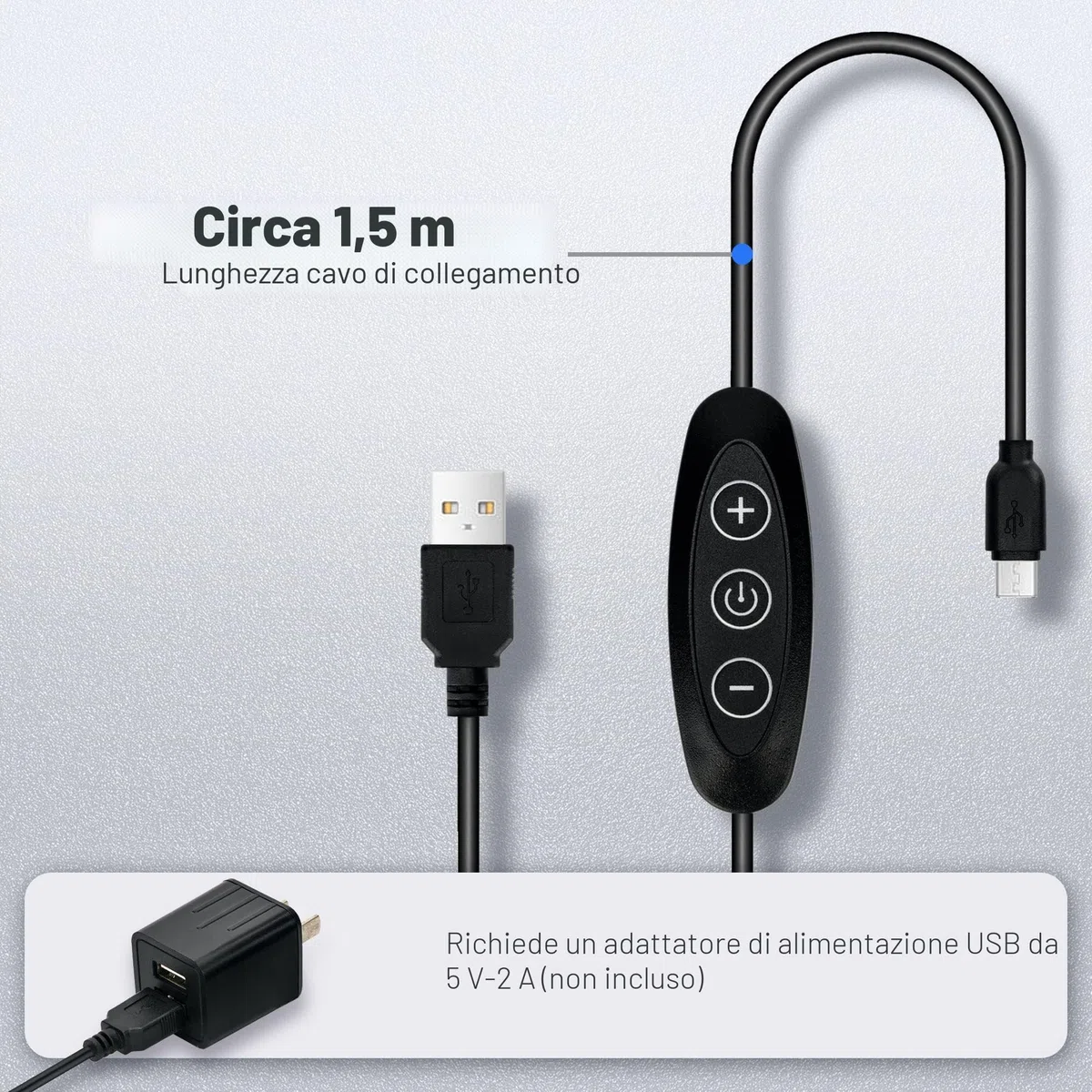 JJC Adattatore per Digitalizzazione di Pellicole con Set di luci a LED Converti Pellicola Negativa da 35 mm e Diapositiva in JPEG Digitale, Lampada LED USB a 10 Livelli di Luminosità