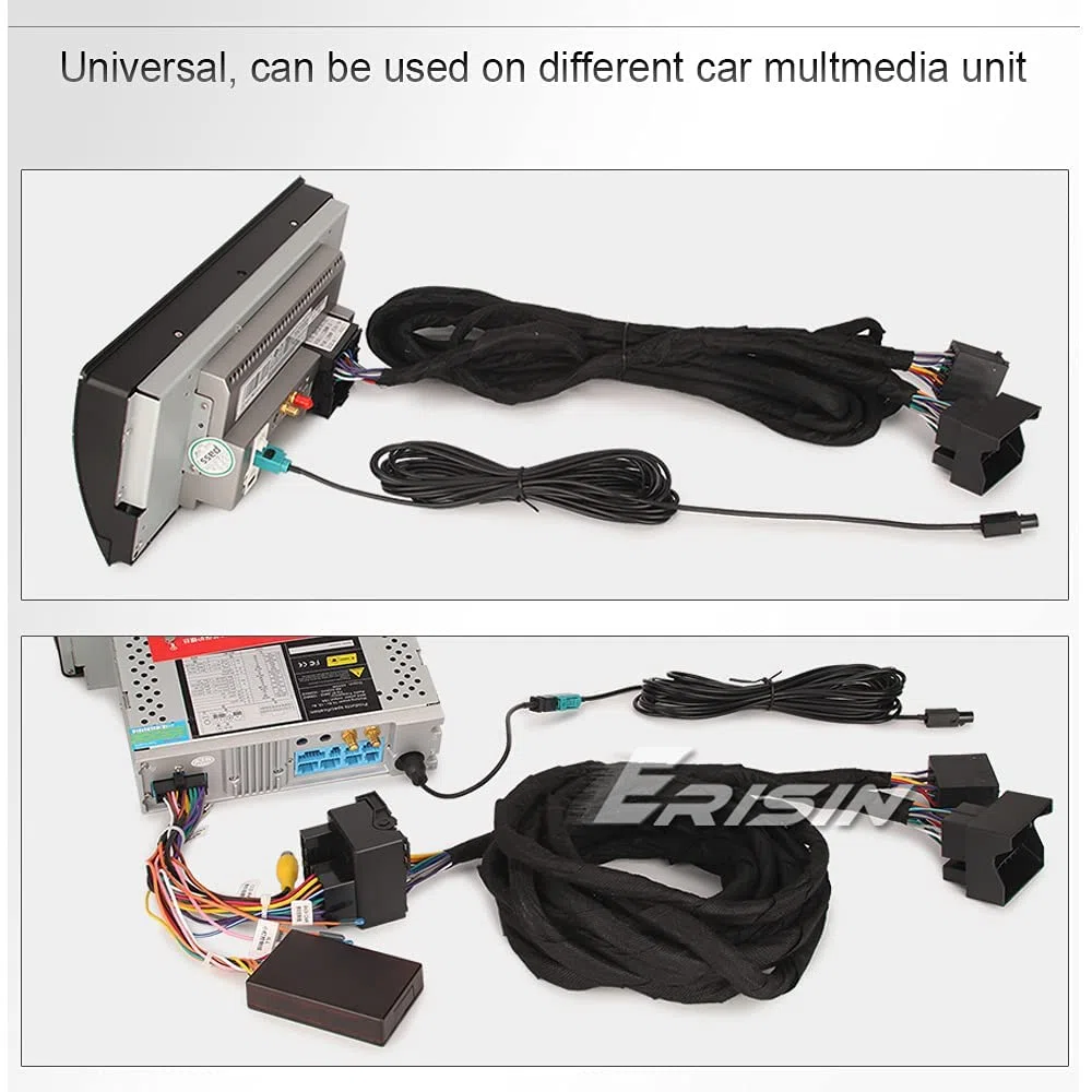 Erisin Cavo di prolunga per antenna radio e alimentazione da 6 m per autoradio BMW E46 Serie 3 Serie 5 E39 X5 E53 M3 M5, Spina di connessione: connettore Quadlock a 40 pin e connettore ISO a 17 pin
