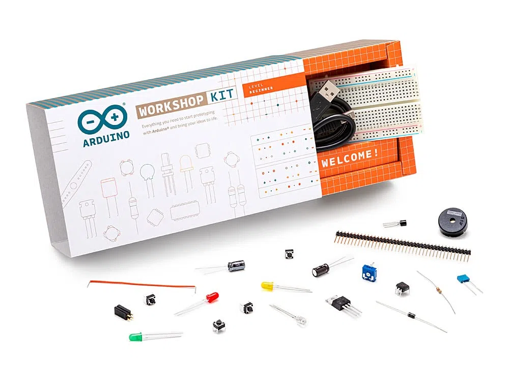 Arduino Workshop Kit [AKX00013] - Kit completo per l'apprendimento dell'elettronica e della programmazione, ideale per principianti e appassionati