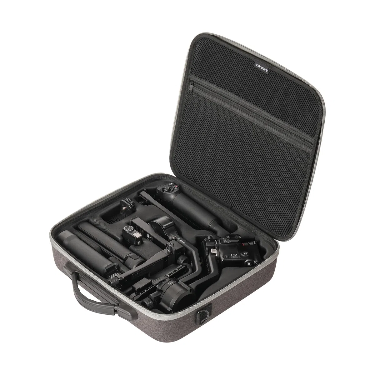 Custodia da trasporto per DJI RS 5 Combo, custodia portatile rigida, custodia protettiva a tracolla, custodia da viaggio per stabilizzatore cardanico DJI Ronin RS5 e accessori, grigio