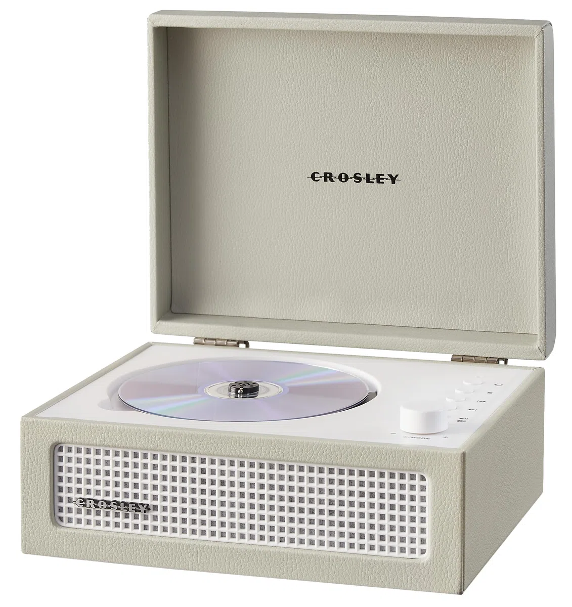 Crosley CR3517A-DU Voyager - Lettore CD portatile retrò con altoparlanti stereo Bluetooth e radio FM, Dune