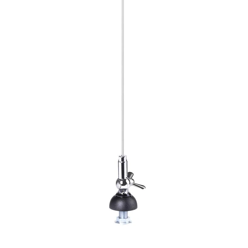 Midland - VH 1 Antenna Auto e Altri Veicoli VHF/UHF per Radio Frequenza 108-550 MHz, Compatta, Alta Prestazione, Lunghezza 51 cm, Potenza Max 100 W, Impedenza 50O hm, ROS 1:1.1 - Montaggio Universale