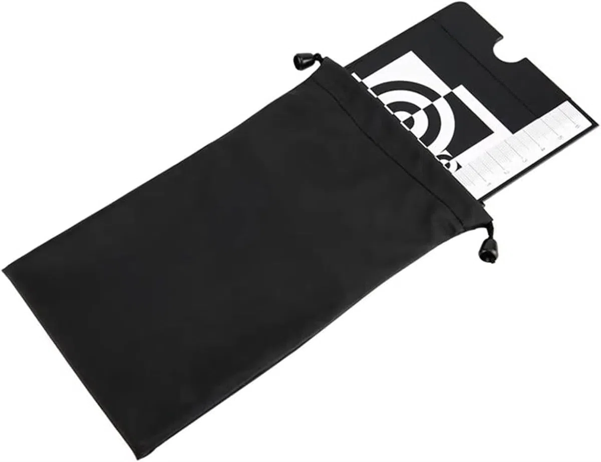 Strumento per la calibrazione della messa a fuoco dell'obiettivo, con livella a bolla e supporto per treppiede per fotocamere DSLR, obiettivi intercambiabili
