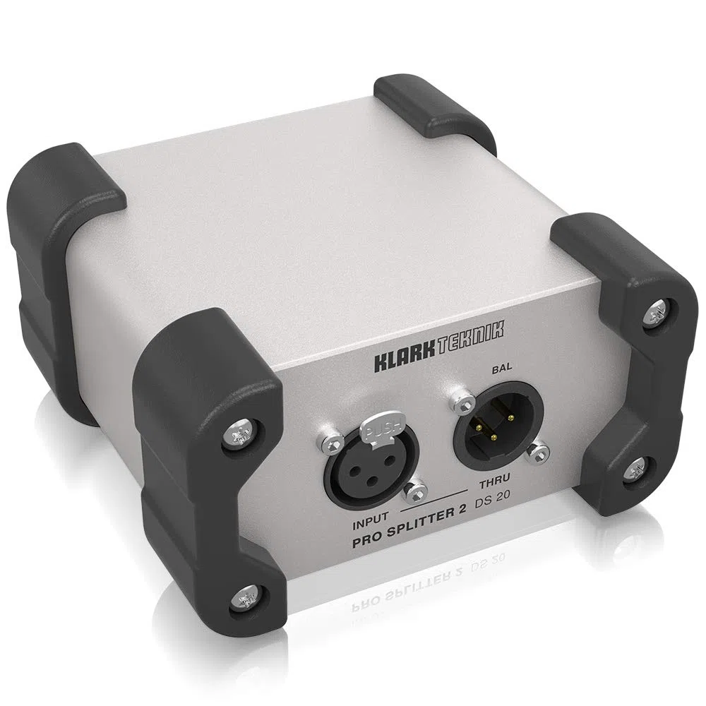 Klark Teknik DS 20 sdoppiatore di segnale passivo 1-in/2-out con trasformatore Midas e gamma dinamica estesa