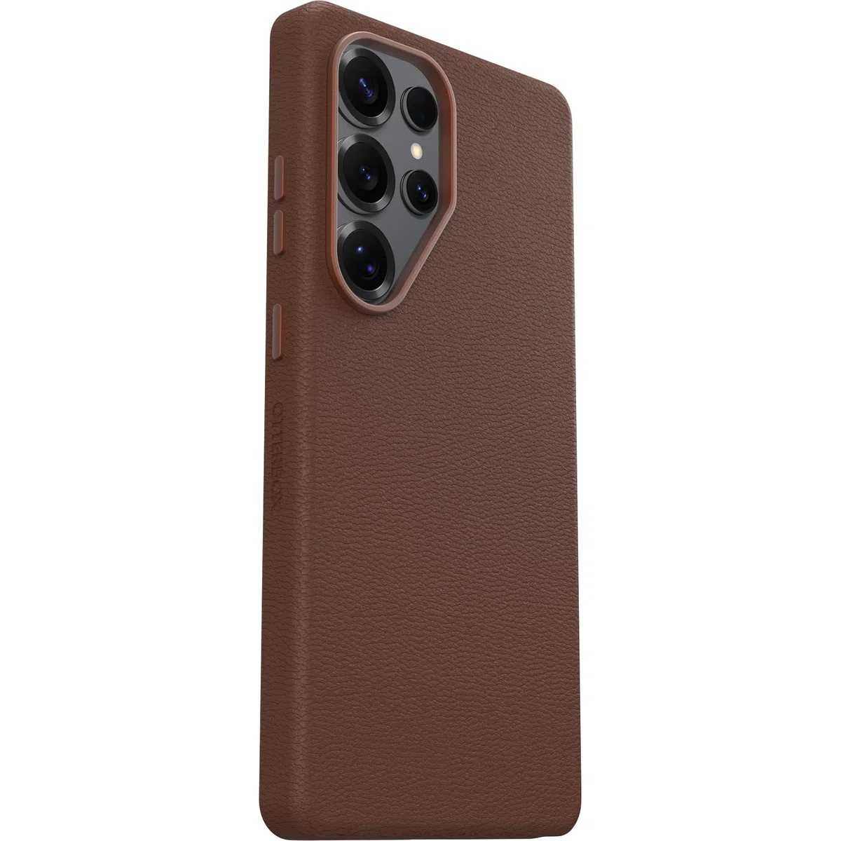 OtterBox Symmetry Cactus Leather Cover, Samsung Galaxy S25 Ultra, Marrone | Custodia sottile, antiurto e cadute, testata 3x vs norme MIL-STD 810G in pelle vegana derivata dal Cactus