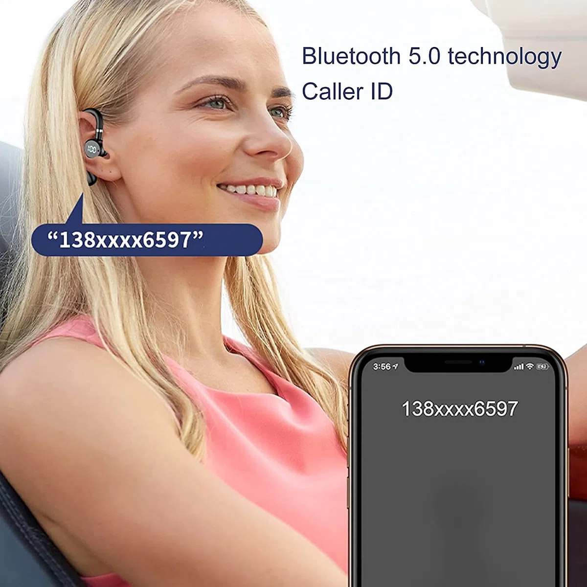 Auricolari senza fili, Vero Bluetooth senza Fili 5.0 con Microfono, IPX7 Auricolari Sportivi a Voce Alta Impermeabile con Custodia di Ricarica per Allenamento Palestra All'aperto