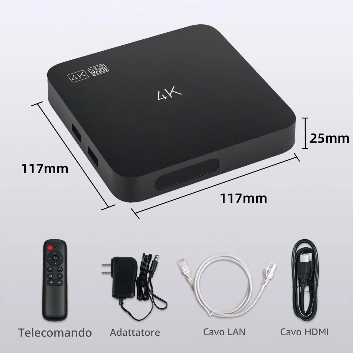Digital Signage Media Player Box Free Cloud CMS System Trasforma il tuo TV in display pubblicitario... (YM05/1+8G)