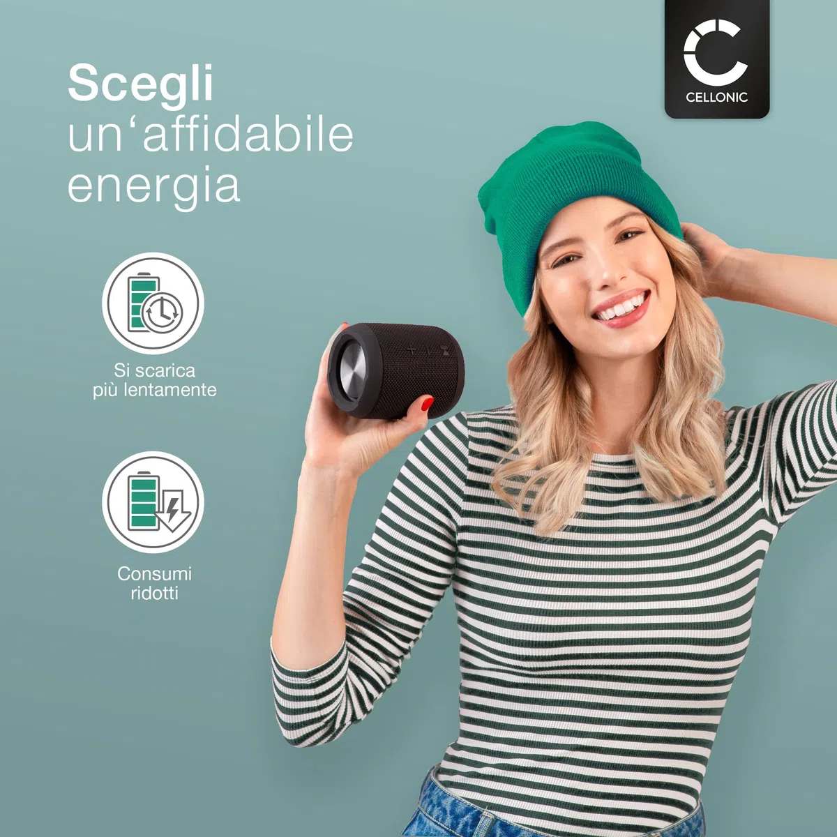 CELLONIC 1x Batteria per Altoparlante Compatibile con Ultimate Ears UE MegaBoom 1, S-00147, Compatibile con Logitech 533-000116 – (3400mAh, 7.4V)