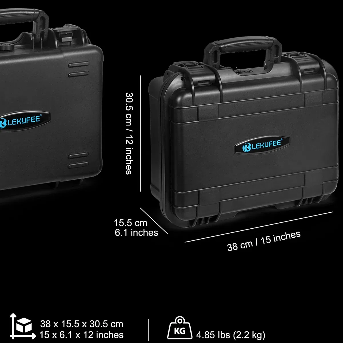 LEKUFEE Custodia Rigida Impermeabile per DJI RS 3 Mini e altri Accessori per stabilizzatore cardanico DJI RS3 Mini (solo custodia)