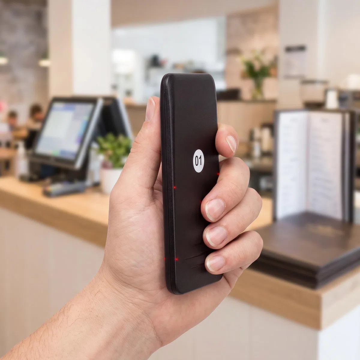 Sistema di Chiamata Wireless per Ristoranti, Cercapersone 3 in 1 con Cicalino, Luce, Vibrazione E Suono per Una Gestione Efficiente delle Code E Un Servizio Clienti Ottimale. White 1-10