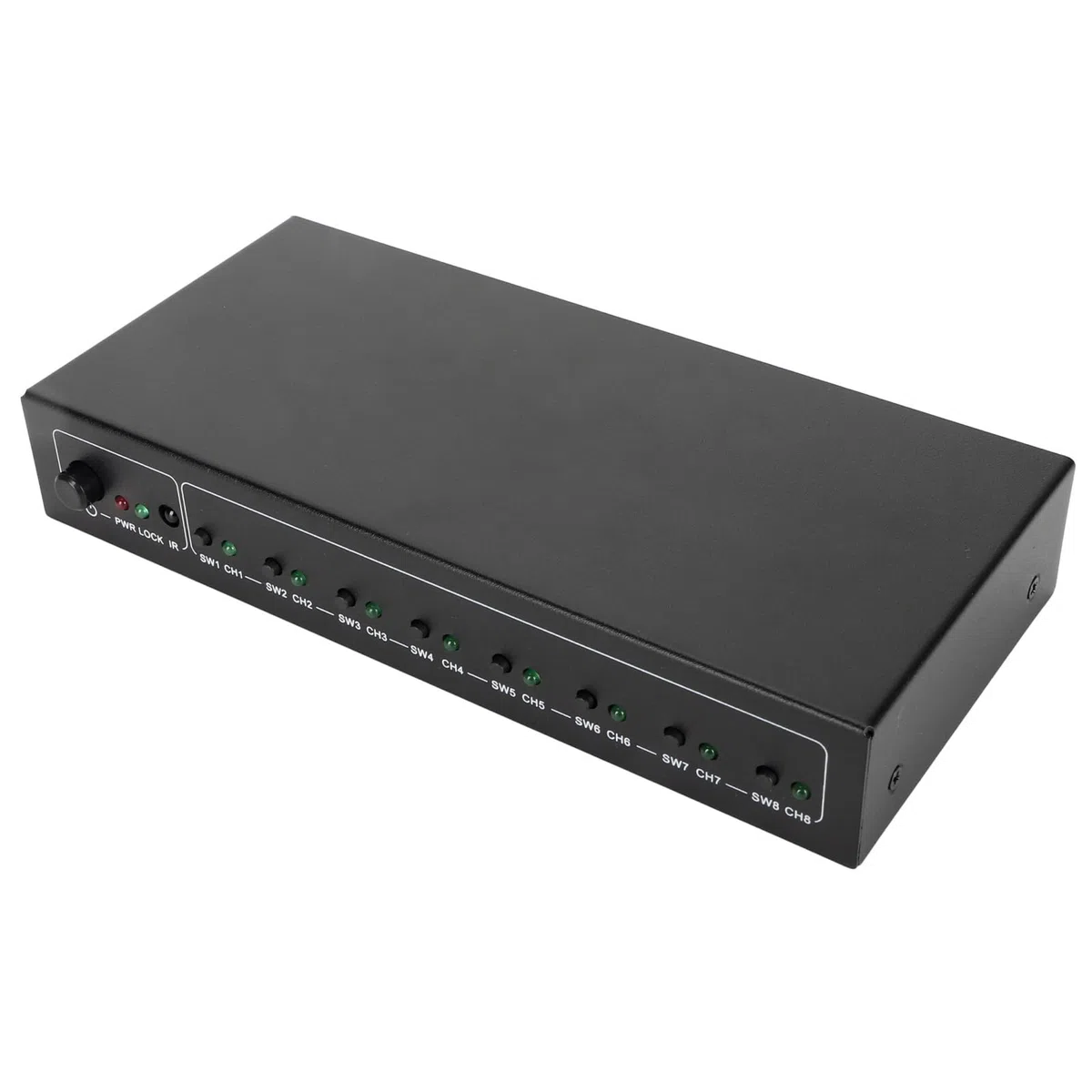 ASHATA Splitter Ottico Digitale FT18 1 in 8 Uscite, Splitter Audio in Fibra Ottica Toslink SPDIF per Lettore CD, Lettore DVD, Ricevitore, Supporto LPCM2.0 (Spina europea)