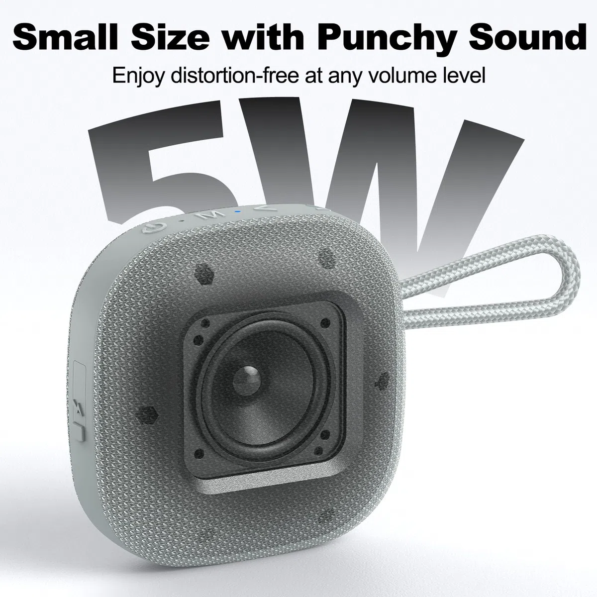 Bobtot Altoparlanti Bluetooth portatili, wireless, IPX7, impermeabile, mini altoparlante da doccia con suono stereo forte, 16 ore di riproduzione, bassi ricchi, TWS, microfono integrato, dimensioni