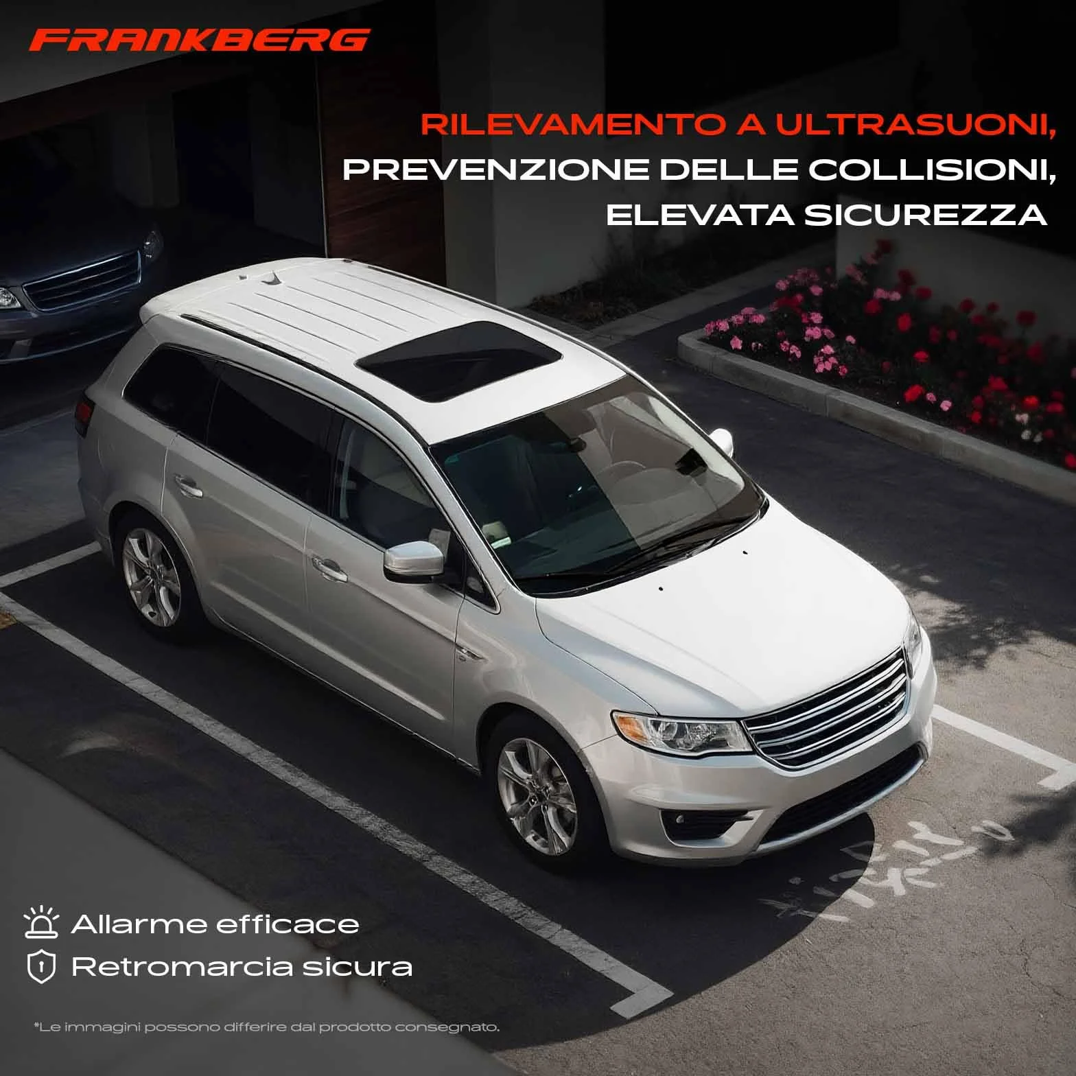 Frankberg 4x Sensori di Parcheggio PDC Compatibile con X3 F25 Serie 5 Touring F11 X3 E83 Serie 5 F10 X5 E70 Replace# 66209270495