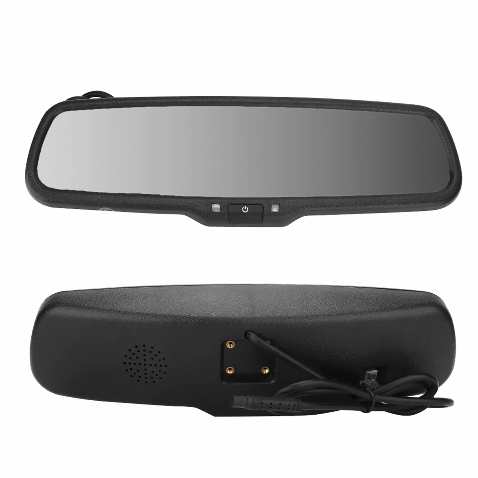 specchiettorovisore per Auto Re, Monitor Oscuramento Automatico rovisore 4,3 Pollici con Staffa Nera