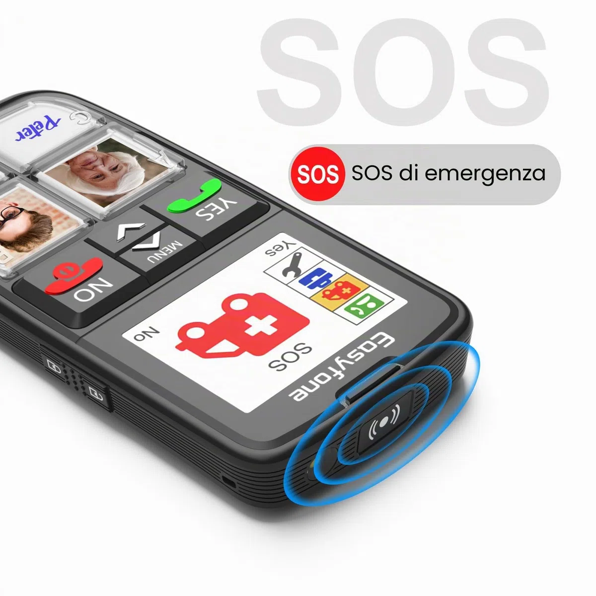Easyfone T6 4G Telefono Cellulare per Anziani con Tasti Grandi