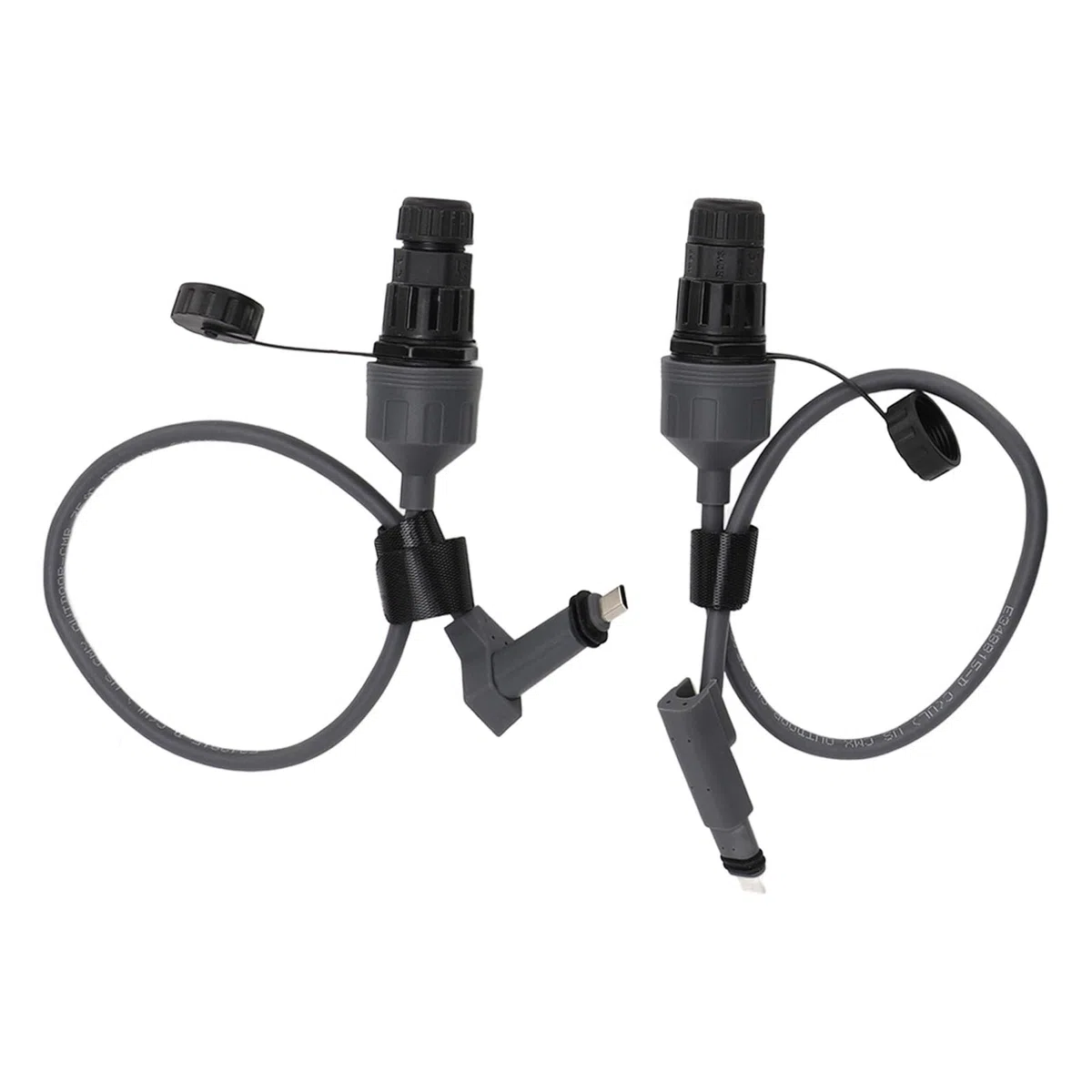 Aramox Adattatore per Cavo Ethernet SPX Connettore per Cavo SPX in PVC da 18,7 Pollici con Alimentatore POE Segnale Stabile Facile Installazione per Uso Esterno