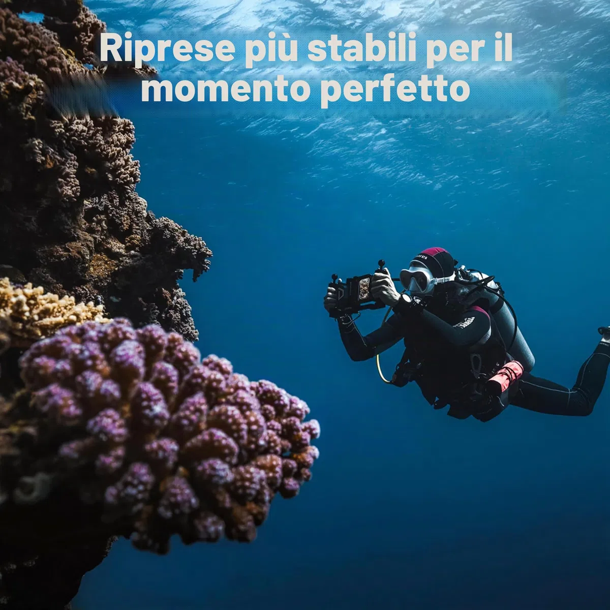 DIVEVOLK Staffa a doppia maniglia per alloggiamento Seatouch 4 MAX