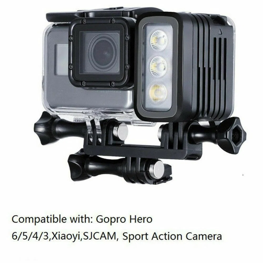 2023 30 M Impermeabile Diving HA CONDOTTO LA Lampada Flash di Nuoto Surf Nuoto Flash/Subacquea Luce Per GoPro 10 9 8 7 6 5 Parte Accessorio