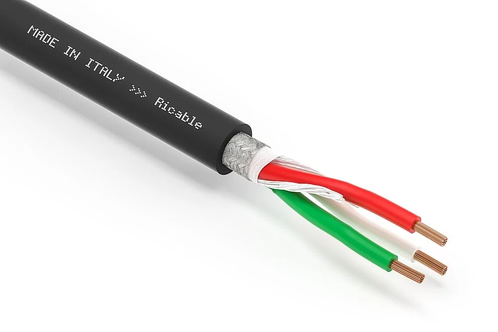 Ricable Custom U4P/5-5 mt. Cavo di Alimentazione Hi-Fi Schermato 3 x 4 mmq