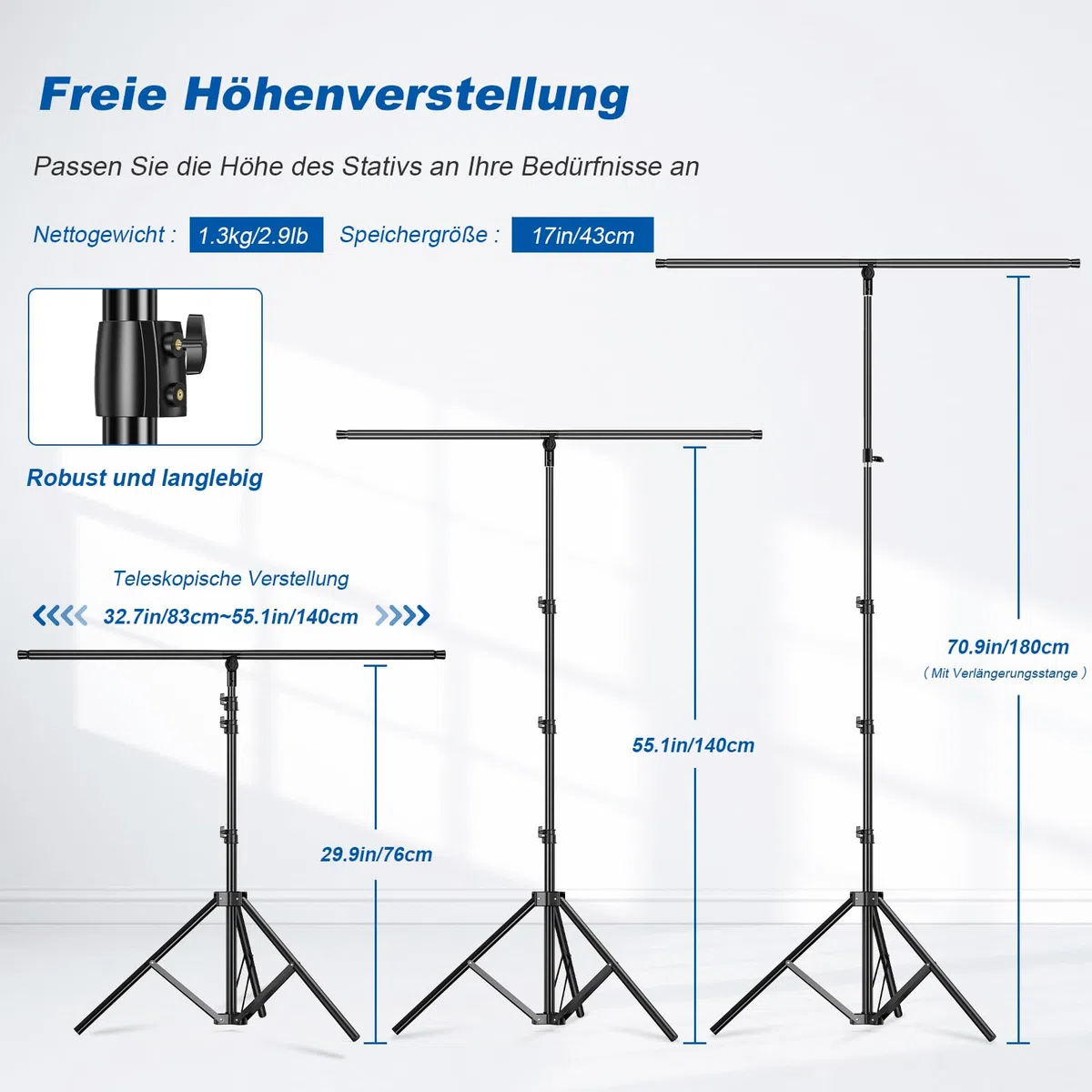 soonpho Supporto per Sfondo a Forma di T, 1,8x1,4 m Supporto per Treppiede Sfondo Fotografico per Fotografia in Studio Ritratto Prodotto
