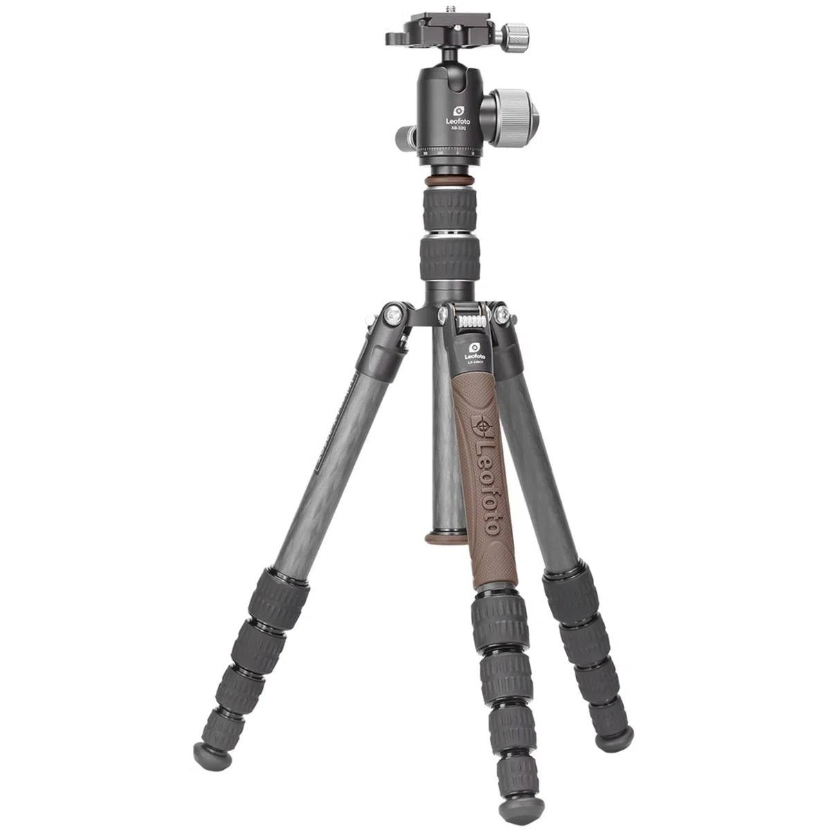 Leofoto - Urban - Treppiede in carbonio con testa a sfera - Facile da usare - Testa a sfera girevole a 360 gradi - LX-225CT + Ballhead XB-32Q