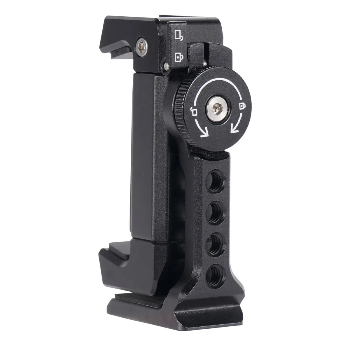 Accesorios Coche Porta Smartphone Supporto per Clip per Telefono in Metallo con Supporto per Scarpa Fredda per Rotazione del treppiede Staffa per Telefono per Action Cam per Smartphone(D)