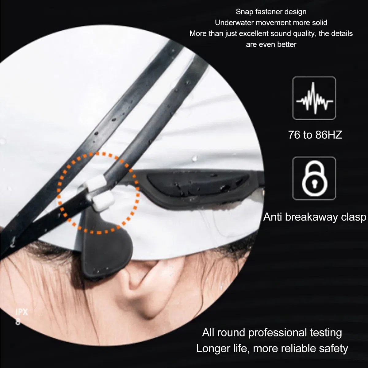 Cuffie a Conduzione Ossea, Auricolari Aperti per Nuoto Impermeabili IP68, Ricezione Fino a 50 M, Cuffie Subacquee Bluetooth Wireless per Allenamento in Palestra (Terza generazione)