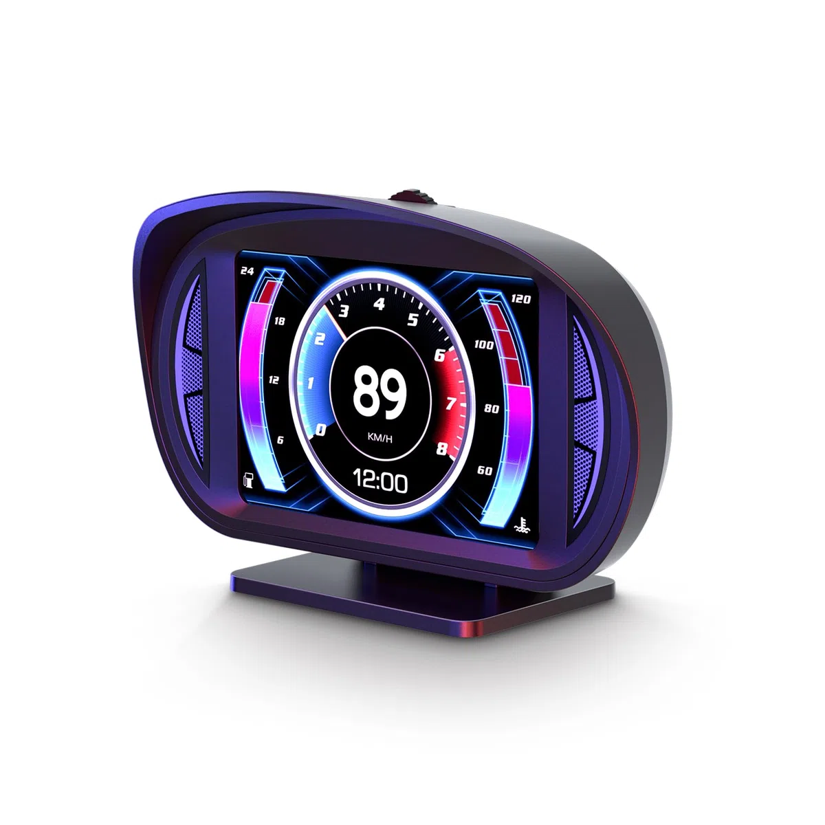 P2 HUD Car Head Up Display, tachimetro intelligente GPS con allarme di velocità eccessiva voltmetro avvertimento, HUD OBD2 plus GPS Dual System, applicabile a tutte le
