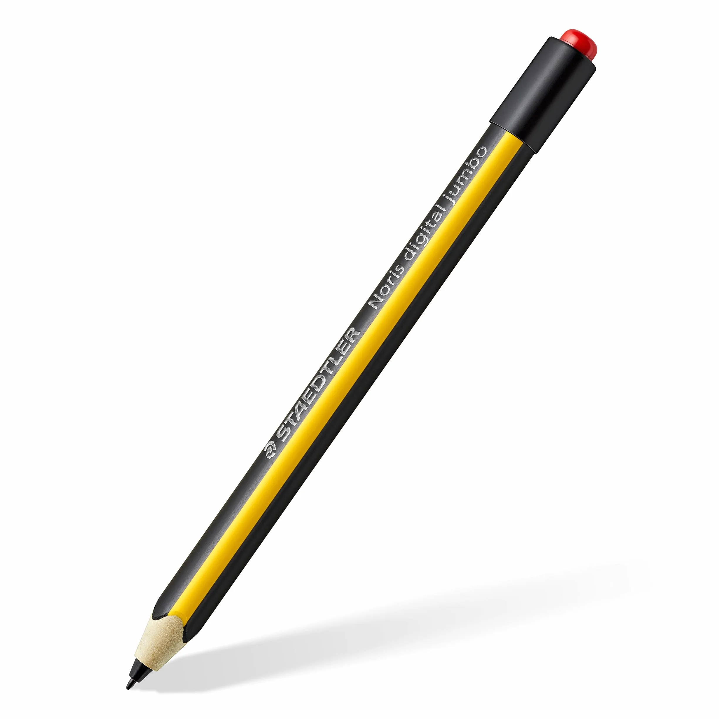 STAEDTLER Noris digital 180J 22 Stilo con 5 punte di ricambio – Penna digitale EMR 0,7 mm, 4.096 livelli di pressione, triangolare, penna per tablet android universale - 180J 22-1