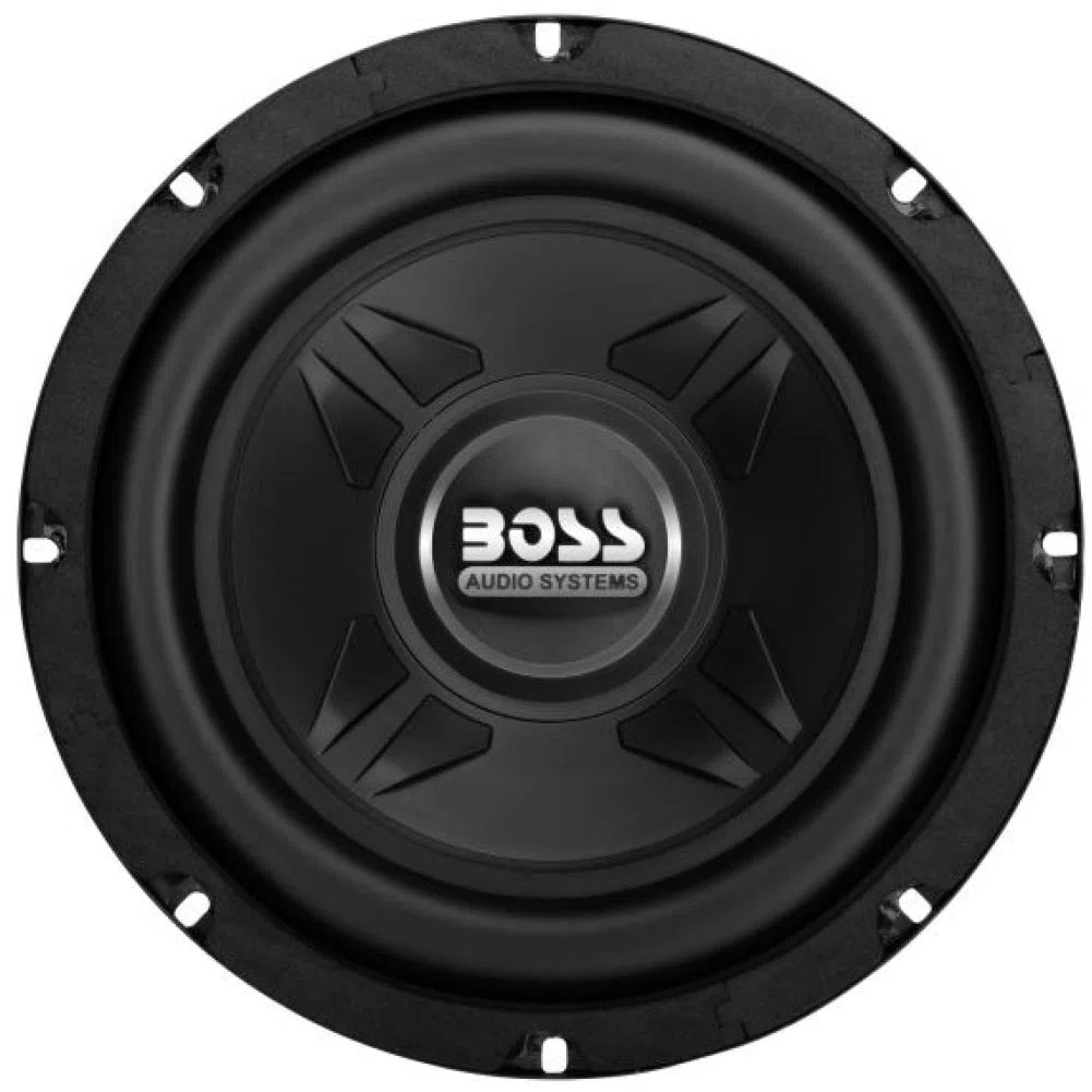 1 subwoofer compatibile con BOSS AUDIO SYSTEMS CXX8 CXX 8 da 20,00 cm 200 mm 8" 4 ohm da 300 watt rms 600 watt max 83 db sospensione in gomma, 1 pezzo