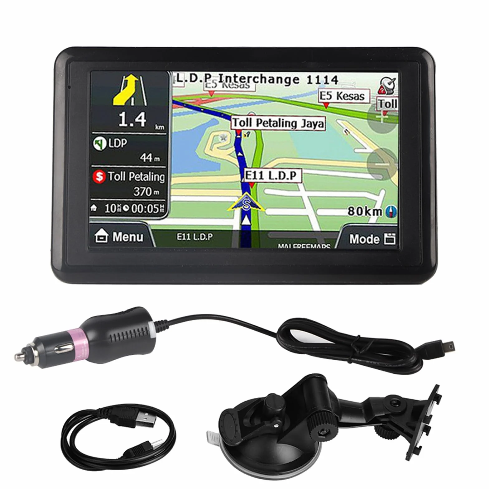 Navigazione GPS, Navigatore GPS Touch Screen Doppio Sistema di Navigazione DDR256M 8G MP3 FM Mappa Europa 508 Universale per Auto Camion Camper
