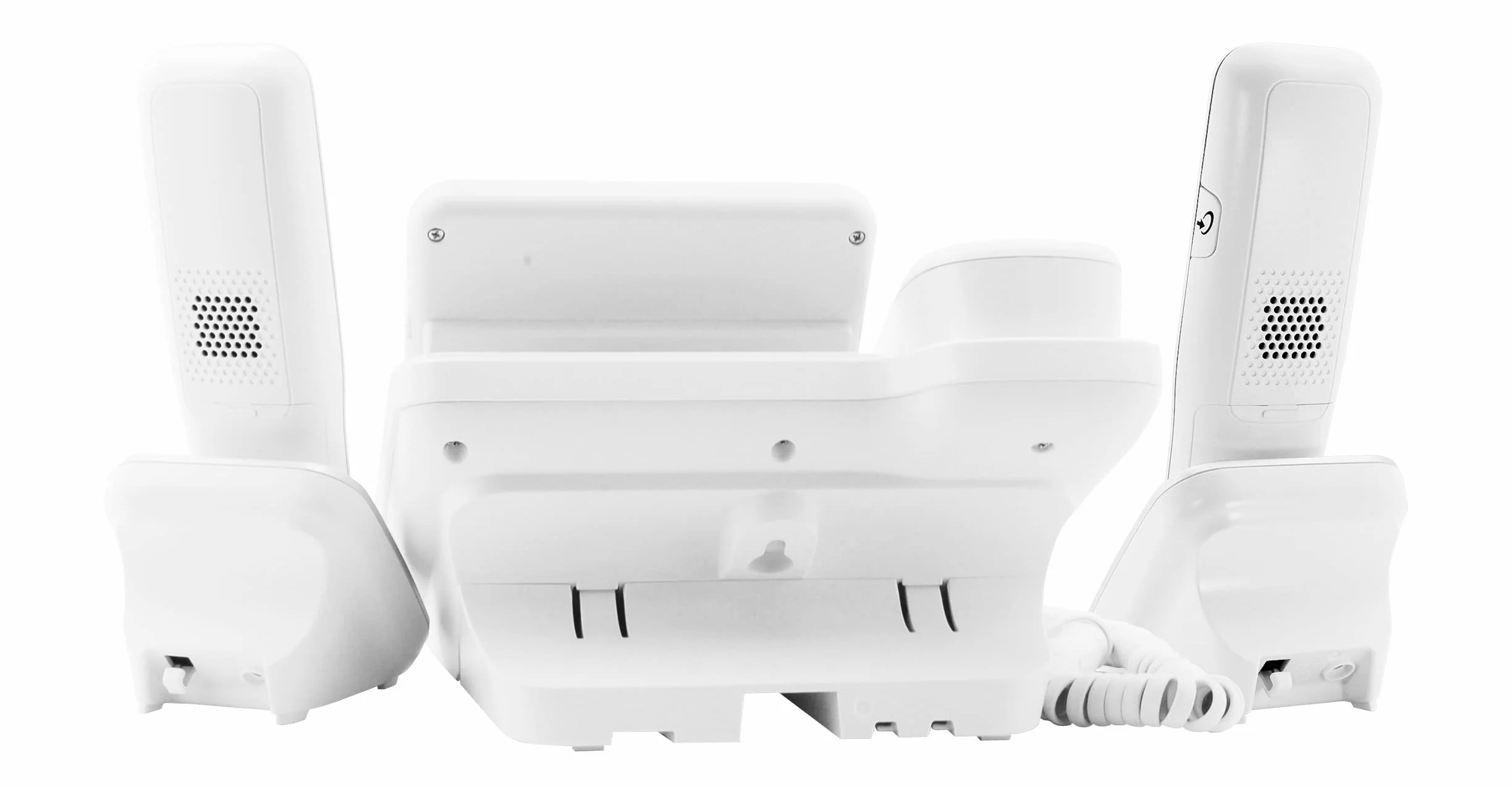 Geemarc Amplidect 295 Combi Duo - Telefono Fisso Amplificato e Relativi Portatili Aggiuntivi con Segreteria Telefonica, Squillo Forte e Tasti Grandi per Anziani - Ipoacusia Media o Bassa - Versione IT