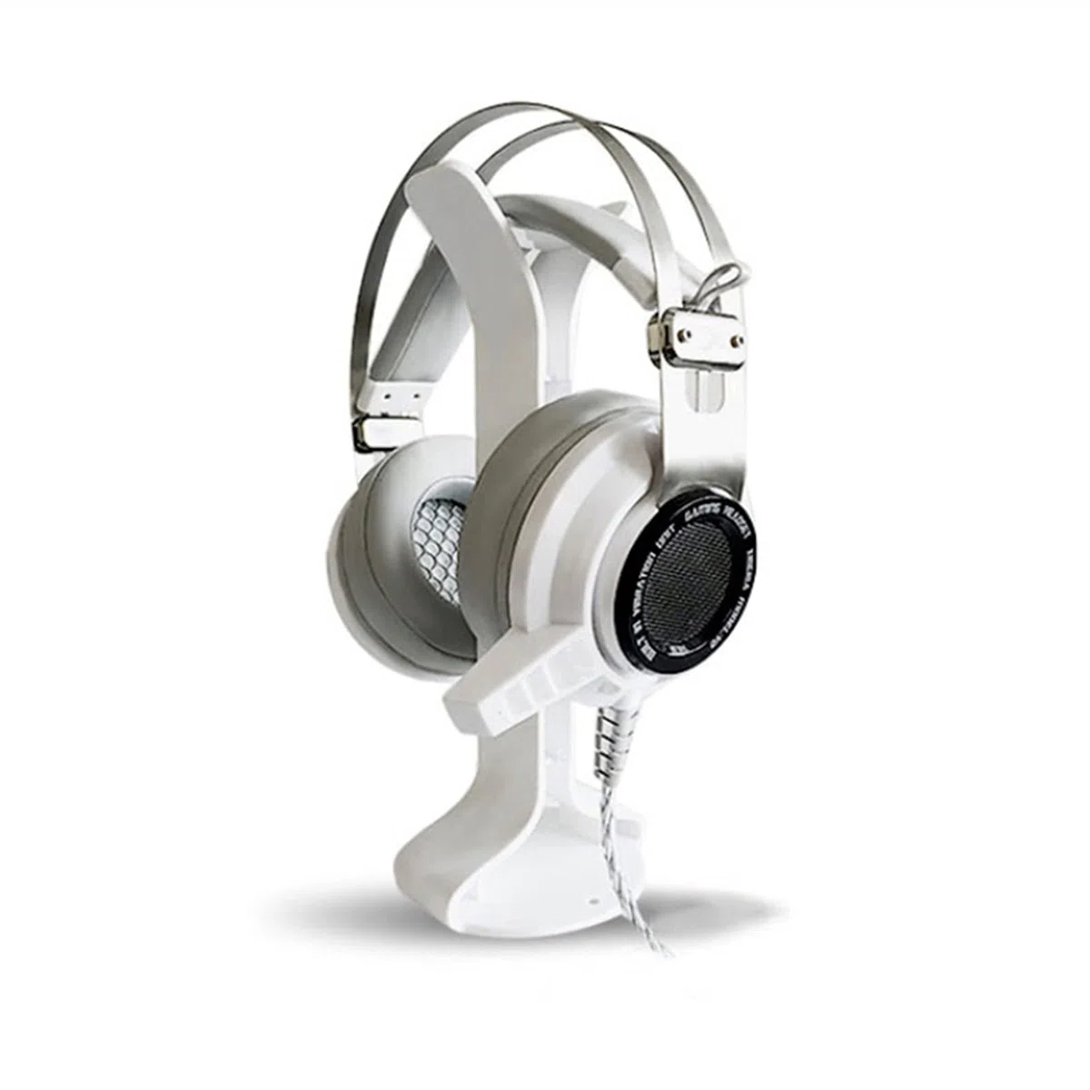 porta-cuffie, Supporto for auricolari in alluminio, supporto for cuffie(White)