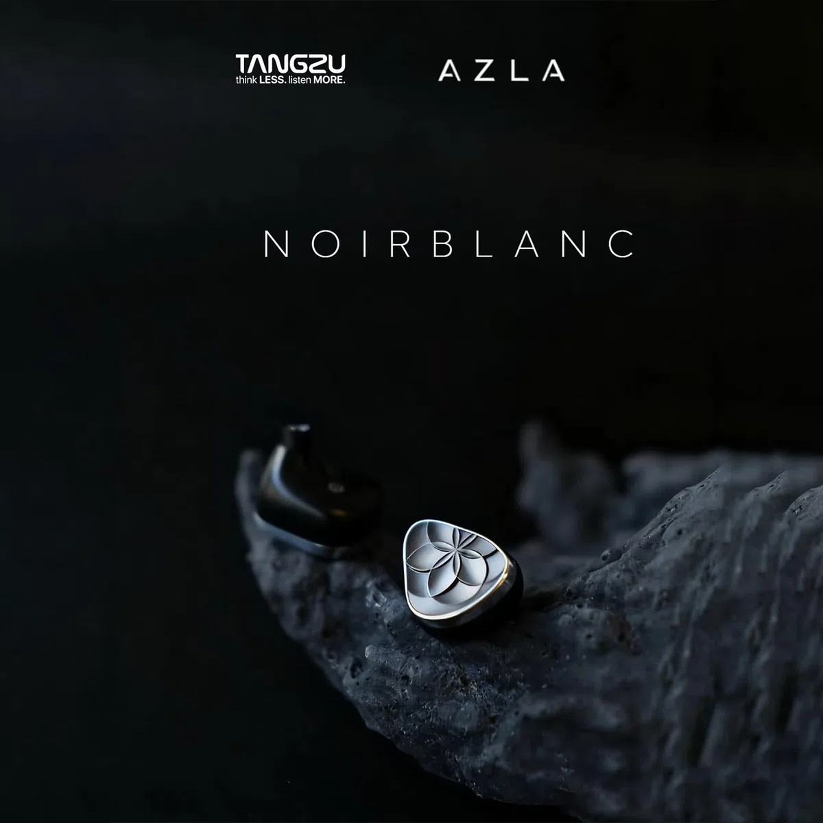 TANGZU AZLA Noir Blanc - Auricolari in-ear con driver ibridi 1DD + 3BA, HiFi Wired Gaming IEM con spina modulare staccabile da 3,5 mm e 4,4 mm, cavo intercambiabile per musicisti, audiofili gamer