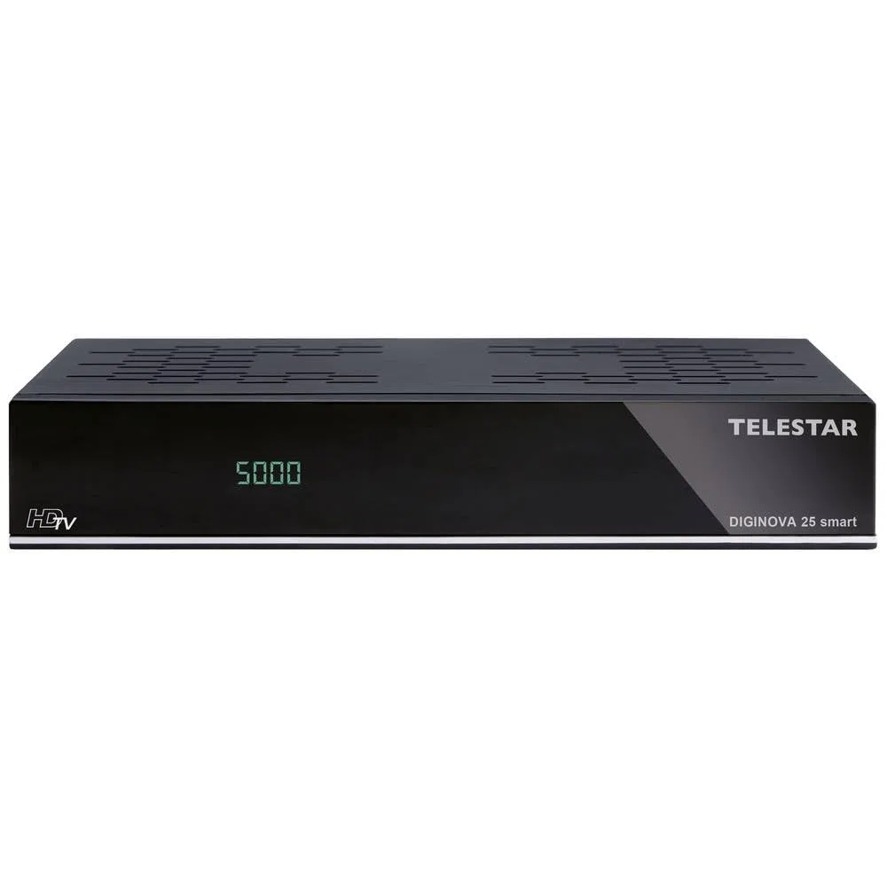 TELESTAR DIGINOVA 25 Smart HD ricevitore (DVB-S, DVB-S2, DVB-T2 HD, DVB-C, Alexa, PVR Ready, HDMI, USB, CI+), nero