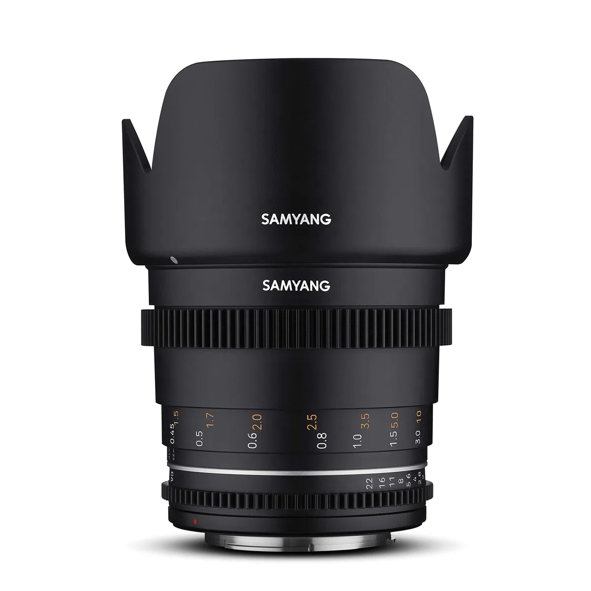 Samyang MF 50 mm T1,5 VDSLR MK2 Canon EF – Obiettivo standard cinese e video per Canon EF, distanza focale fissa, 50 mm, Follow Focus, corona dentata full-size e APS-C, risoluzione 8K, nero