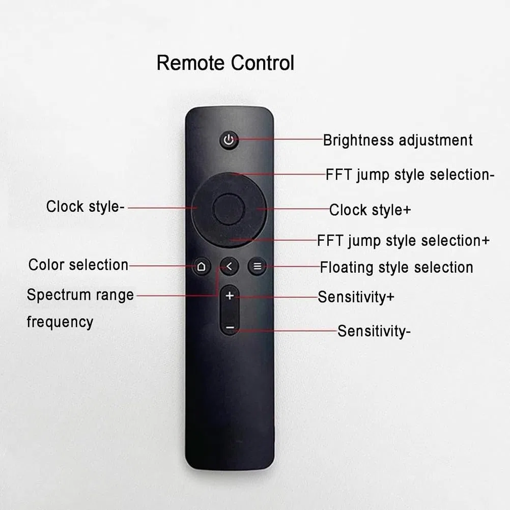Display A Spettro Musicale A LED, Equalizzatore E Indicatore di Spettro, 36 Stili di Visualizzazione E 4 Bande Frequenza, 2 Metodi Controllo E Funzionamento Semplice per Appassionati di Audio