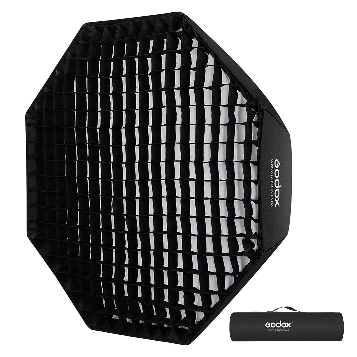 Godox - Riflettore Octagon Softbox da 95 cm con griglia a nido d'ape e borsa per flash Speedlight (Bowens)