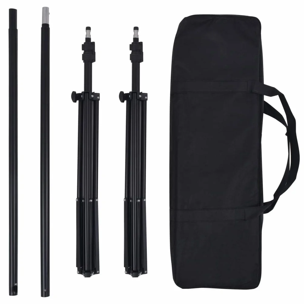 Kit Studio Fotografico con 5 Sfondi Colorati, Aste in Alluminio, Sistema di Sfondo Regolabile, Larghezza 300cm, Borsa per il Trasporto, Pieghevole e Portatile per Ritratto, Fotografia Prodotto
