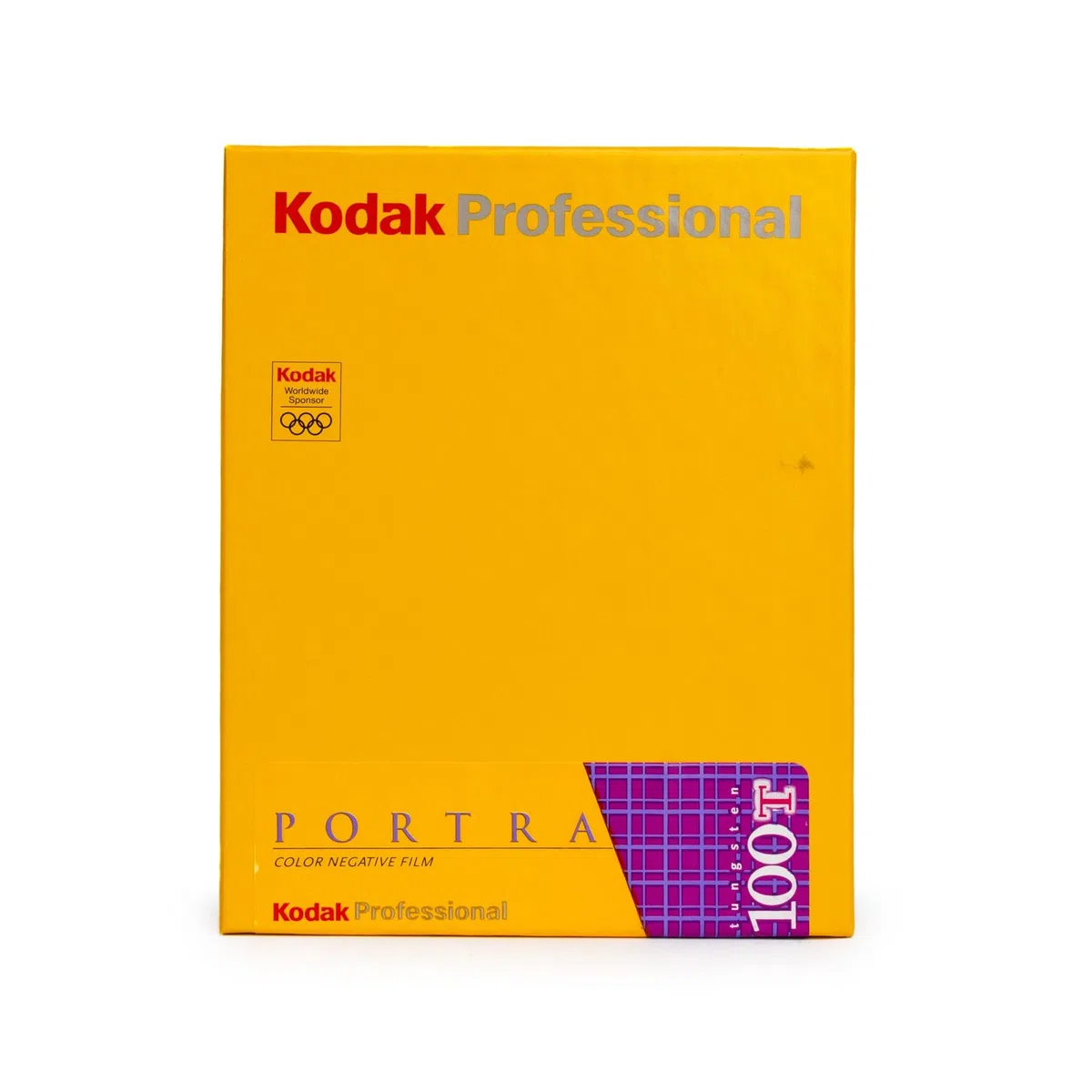 Kodak Professional Portra 100T - Pellicola negativa a colori, 10 fogli, a grana fine, ottimizzata per luce di tungsteno, conservata congelata - MHD: 04/2008