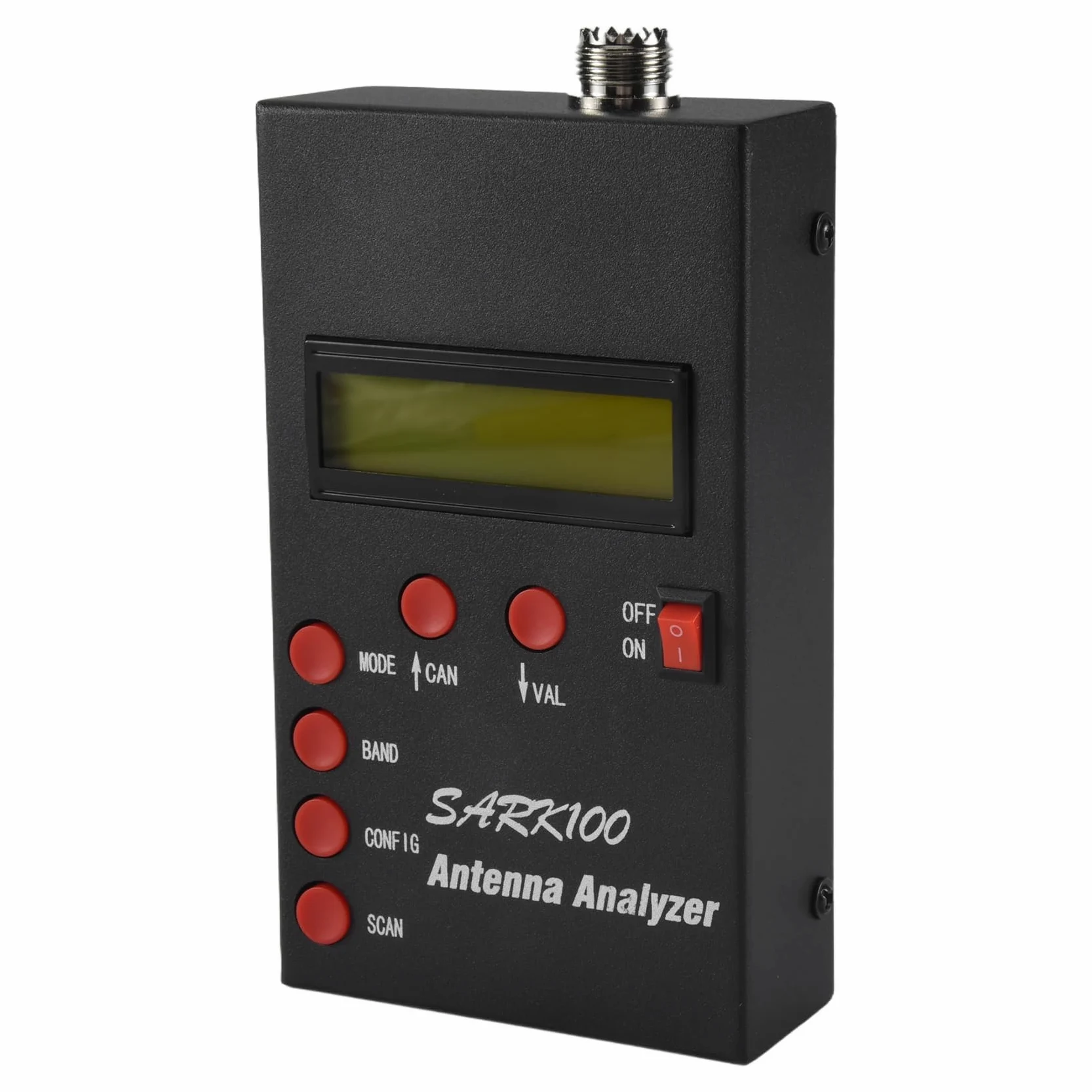 Analizzatore di Antenne SARK100 Analizzatore di Antenne SWR un Onde Corte da 1 un 60 MHz con Intervallo di Misurazione Utilizzabile da 1,0 un 9,99 SWR