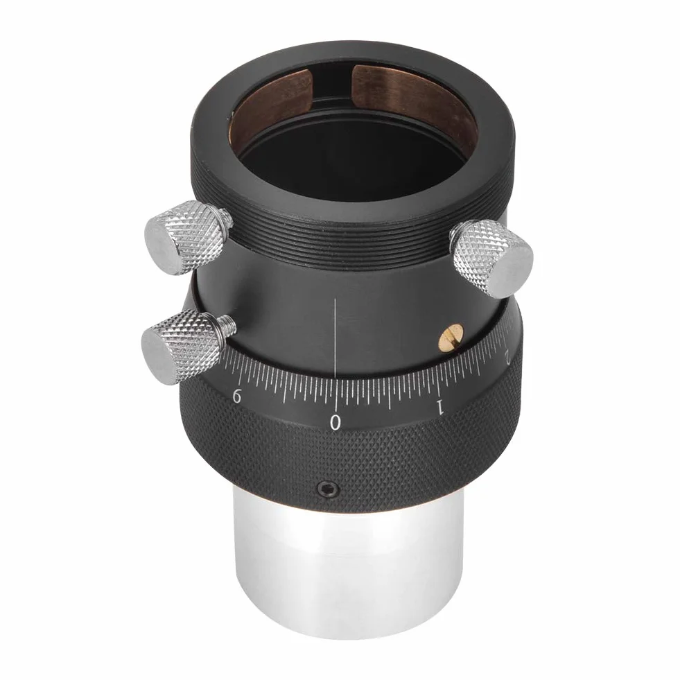Goshyda Focheggiatore Elicoidale, Corsa di Messa a Fuoco in Lega di Alluminio 10 Mm 1.25 Pollici Regolazione Fine Elicoidale 0,05 Mm Focheggiatore Ad Alta Precisione