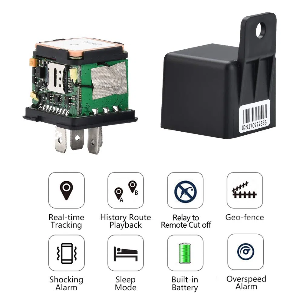 Sinotrack 4G Car GPS Tracker, ST-907L Auto Relay Mini GPS Tracker Dispositivo del Veicolo per Moto Car Truck Taxi, Posizionamento in tempo reale, Tagliamento remoto del carburante