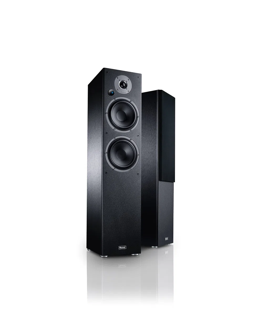 Magnat Monitor Reference 5A, altoparlante stereo Bluetooth con HDMI, preamplificatore Phono di alta qualità, 1 paio, nero