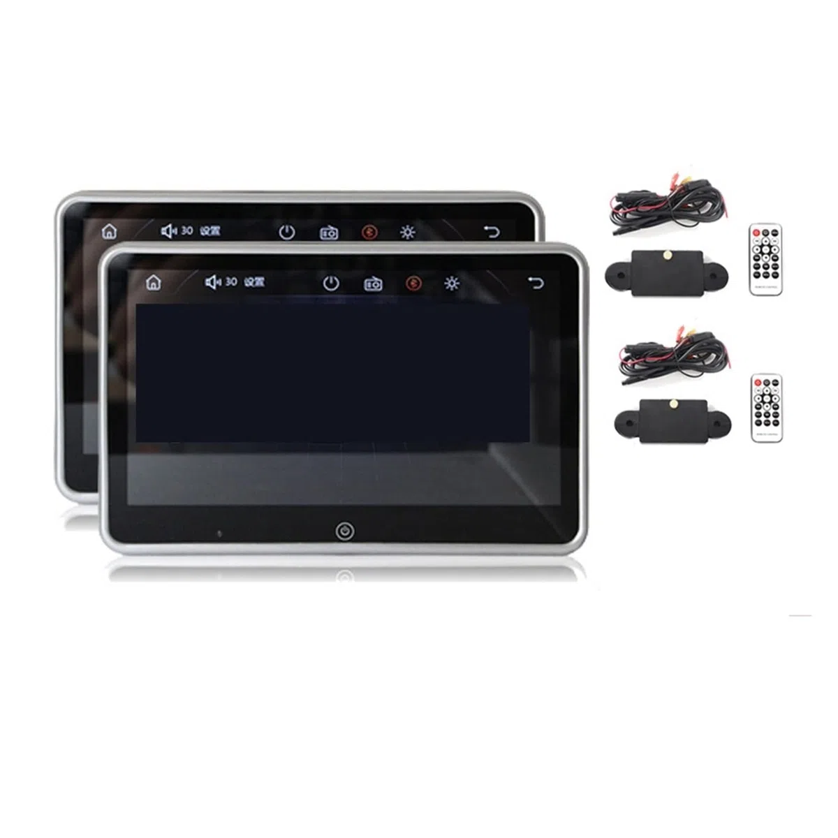Lettore DVD portatile per lettori video per poggia Monitor for poggiatesta for auto ultrasottile da 10 pollici Lettore MP5 Link Schermo video FM HD 1080P con lettore multimediale USB / SD con schermo